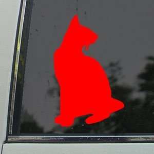  Siamese Cat Pet Red Decal Car Truck Bumper Window Red 