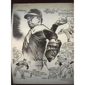 Johnny Sain New York Yankees AP Newsfeature Artwork   Sports 
