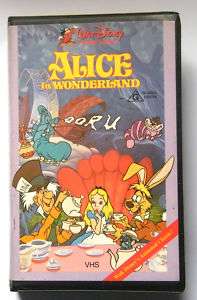 Alice In Wonderland Disney VHS Video  