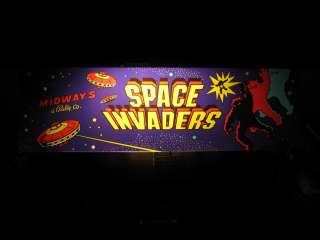 Space Invaders Non Jamma Arcade Marquee / Header  