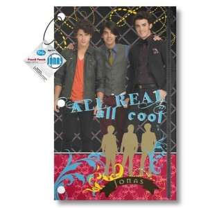  The Jonas Brothers PVC Pencil Pouch/Pencil Bag with 3 Ring 