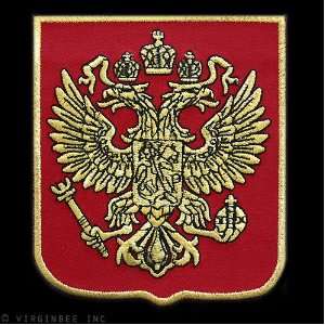  RUSSIAN IMPERIAL EAGLE RUSSIA STATE COAT OF ARMS GOLD 