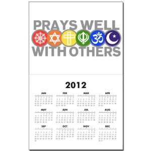 com Calendar Print w Current Year Prays Well With Others Hindu Jewish 