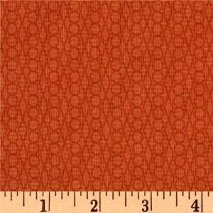  44 Wide Outfoxed Chain Link Orange Fabric By The Yard 