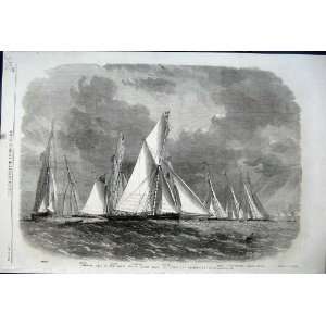   1861 Royal Thames Yacht Club Fleet Greenhithe Shadow