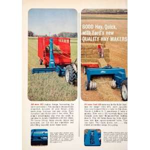   Plow Conditioner Hay Baler 520   Original Print Ad