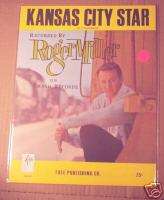 ROGER MILLER   KANSAS CITY STAR   SHEET MUSIC  