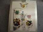 holiday candle set christmas table centerpiece shiny spheres jc penny