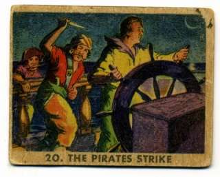 Pirate Pictures Bubble Gum 20 R109 TOBACCO Trading CARD Strike  