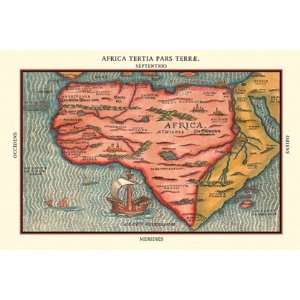   Africa Tertia Pars Terrae by Heinrich Bunting 18x12