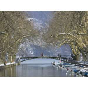 Lake Annecy and Boats on Canal Du Vasse Photos To Go Collection 