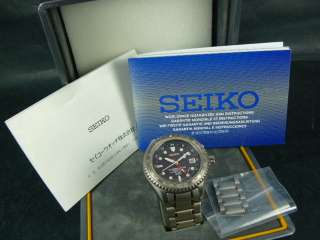 TITANIUM LANDMASTER SEIKO Kinetic One piece case Diver Watch 5M65 