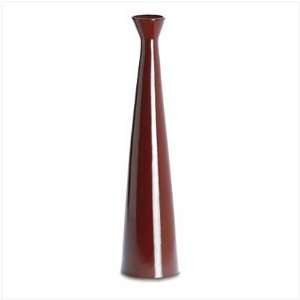  BURGUNDY TEMPLE VASE