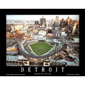  Unframed Comerica Park Detroit Tigers Large Aerial Print 