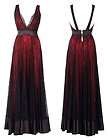 Very Unique A Line Red and Black Long Dress by Michal N