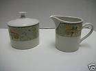 Sango Brandywine 8820 Creamer & Sugar Bowl w/ Lid