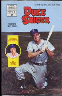 Duke Snider Baseball Bio COMIC ltd MINT w/ Cards  