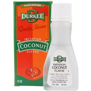 Durkee Coconut Flavor, Imitation, 1 Ounce (Pack of 12)  