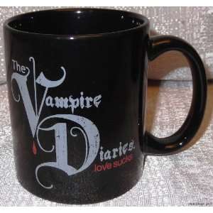  VAMPIRE DIARIES TV Series Love Sucks 14 oz Black Ceramic 