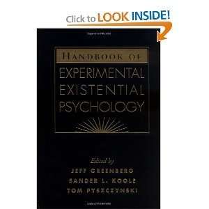   Existential Psychology byGreenberg Greenberg Koole Books