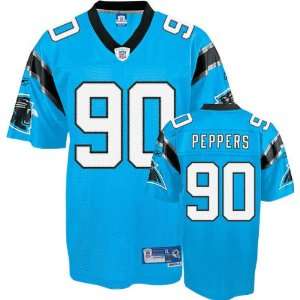  Julius Peppers Reebok NFL Teal Premier Carolina Panthers 