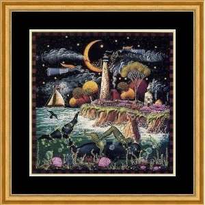  Pirates Night Cove by Jessica Fries   Framed Artwork 