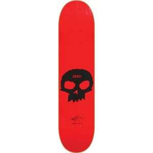  Zero Hill Signature Skull Skateboard Deck   7.87 Red 