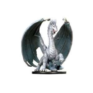    D & D Minis Large Silver Dragon # 5   Archfiends Toys & Games