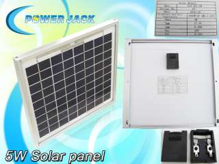 5w 12v power solar panel battery charger Power Jack  