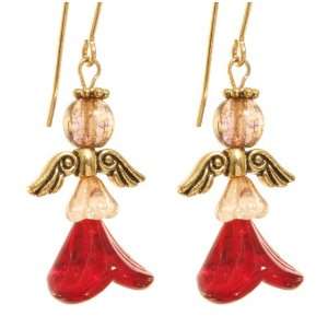  Ardent Designs 14k Gold Gavreel Tall Angel Earrings 