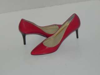 NIB Ralph Lauren Vella Bright Red Leather Pumps Shoes size 10  