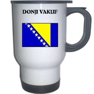  Bosnia   DONJI VAKUF White Stainless Steel Mug 