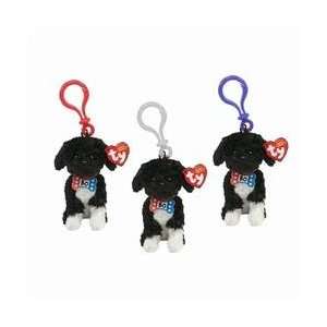  TY Beanie Baby Clips   BO the Portuguese Water Dogs (Set 