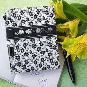  Baby Keepsake White flourish design memo book and pen sets Baby