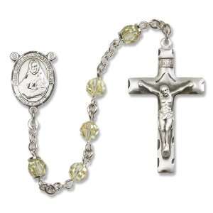  All Sterling Silver Rosary with Jnoquil , 6mm Highest 
