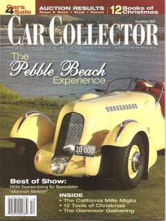 Car Collector December 2007 Magazine for car collectors  