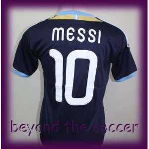  ARGENTINA # 10 MESSI AWAY SOCCER JERSEY SIZE SMALL.NEW 
