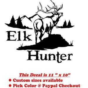  ELK HUNTER   TrucK Window Decal   Vinyl Decal  Sticker 