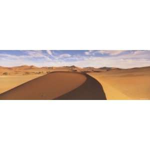  Sand Dunes in an Arid Landscape, Namib Desert, Sossusvlei 