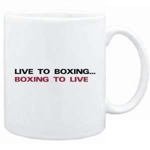  New  Live To Boxing , Boxing To Live  Mug Sports
