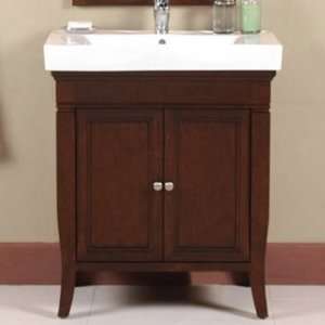  WF6750/DC Wood Vanity With Porcelain