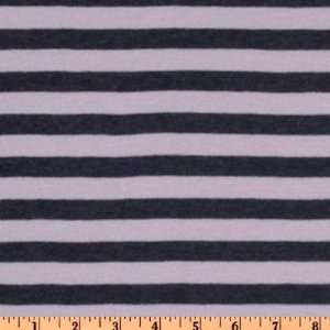  60 Wide Designer Stretch Rayon Jersey Knit Stripes Navy 