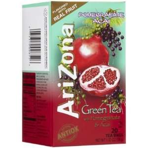 Arizona Green Tea W/ Pomegranate & Acai  20 ct, 6 ct (Quantity of 2)