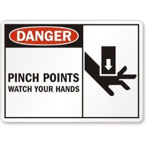  Danger Pinch Points Watch Your Hands (with graphic on 