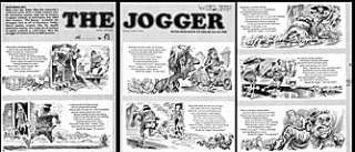 JACK DAVIS   MAD #214 THE JOGGER CMPLT 3 PAGE STORY ART  