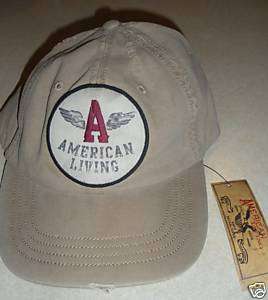 American Living Wings Ball Cap Hat Baseball Beige NWT  