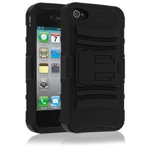   Combo Case for Apple iPhone 4/4s   Black Cell Phones & Accessories