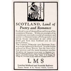   Travel Tourism Scotland Poetry LMS   Original Print Ad