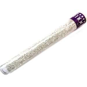 Round Seed Beads Tube, Crystal