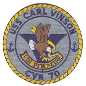 USS Carl Vinson CVN 70 US Navy Aircraft Carrier 4.5 Embroidered Patch